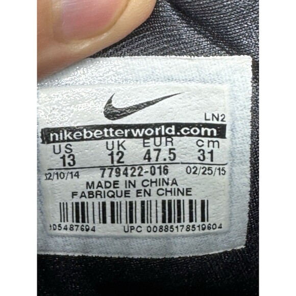 Nike LunarBeast Elite TD Mens Size 13 Football Cleats 779422-016 GUC